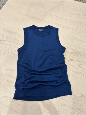 Athleta Deep Navy Ribbed Sleeveless Tank